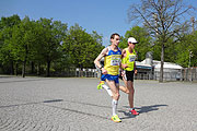 Roman Romanenko und Dmytro Lashyn waren am Ende auch die Sieger des Halbmarathon-Laufes (©Foto: Martin Schmitz)